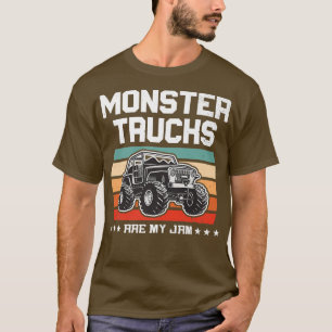 Camiseta Love Monster Trucks For Boys & Birthday Party Mons