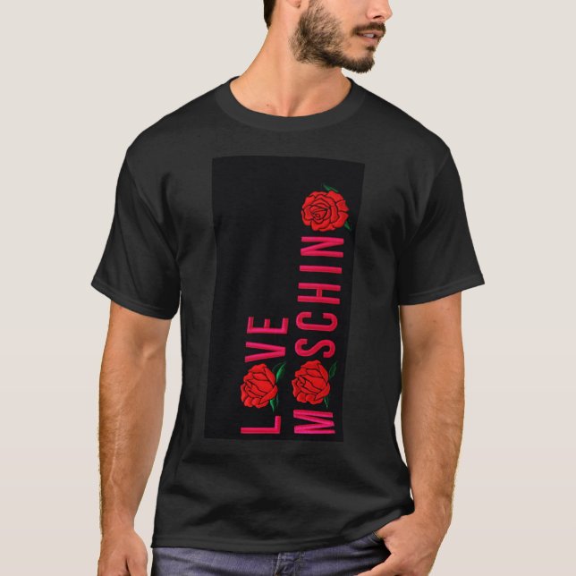 Camiseta Love Moschino Flower Classic T-Shirt (Anverso)