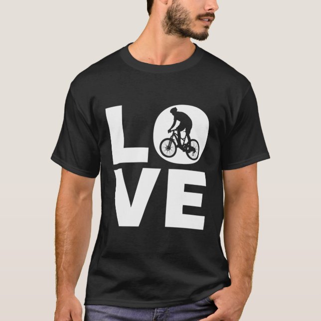 Camiseta Love Mountain Bicicleta I Love Mtb Mountain Bikers (Anverso)