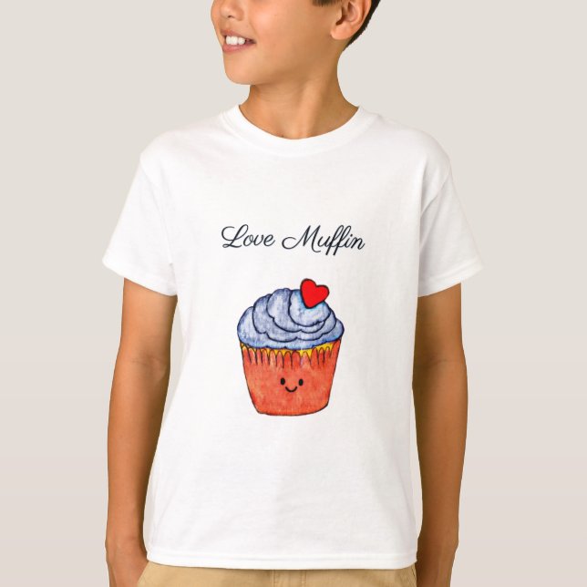 Camiseta Love Muffin Blue (Anverso)