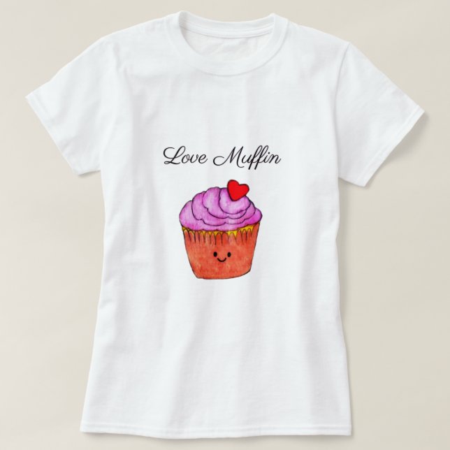 Camiseta Love Muffin Pink (Diseño del anverso)