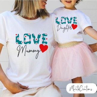 Camiseta Love Mummy T-shirt for mum on Mother's Day