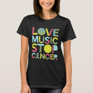 Camiseta Love Music Stop Cancer St Jude Music 