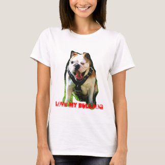 CAMISETA LOVE MY BULLDOG
