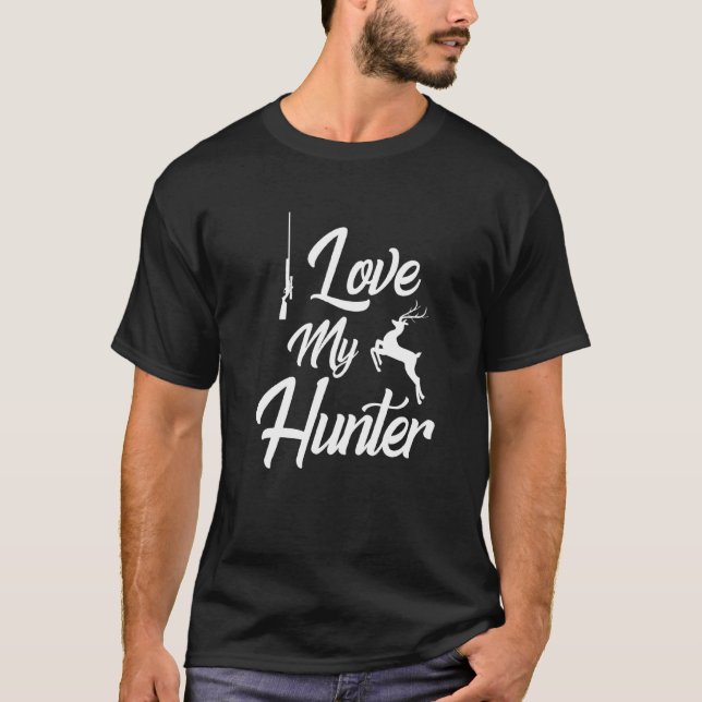 Camiseta Love My Hunter Deer Hunter Profesional Hunter Wi (Anverso)