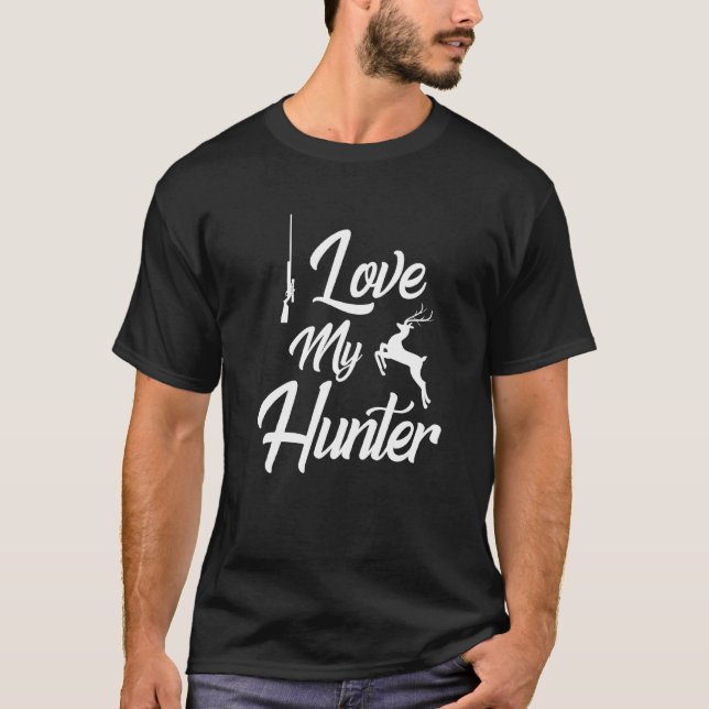 Camiseta Love My Hunter Deer Hunter Profesional Hunter Wi (Anverso)
