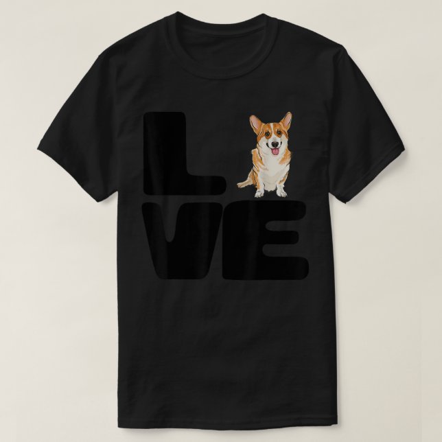 Camiseta Love My Pembroke Welsh Corgi Dog Lover Gift 785 (Diseño del anverso)