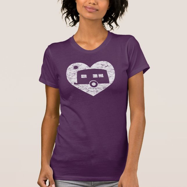 Camiseta Love My Trailer Caravan Camper Van (Anverso)