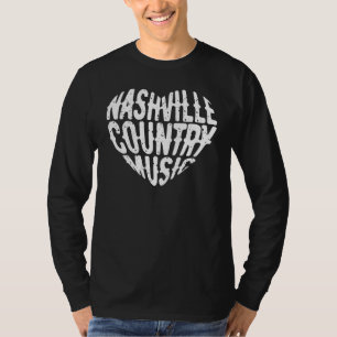 Camiseta Love Nashville Tennessee Country Music Guitar