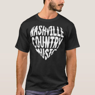 Camiseta Love Nashville Tennessee Country Music Guitar