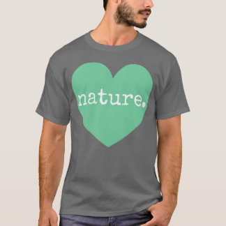 Camiseta Love Nature Heart retro