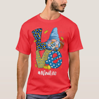 Camiseta Love Nini Life Leopard Gnome Happy Chanukah Gnome 
