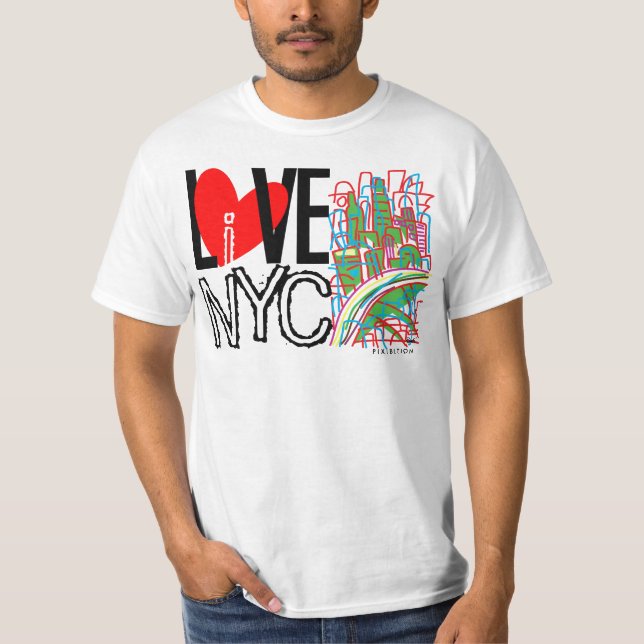 Camiseta Love NYC Live In NYC T-Shirt (Anverso)