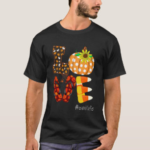 Camiseta Love omilife Pumpkin Flip Flops omi Life Halloween