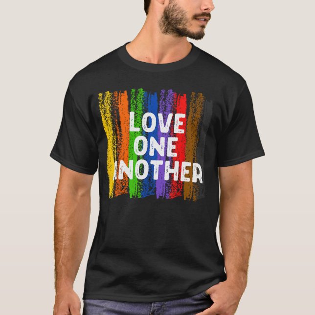 Camiseta Love One Another Kindness Peace Equality Inclusion (Anverso)