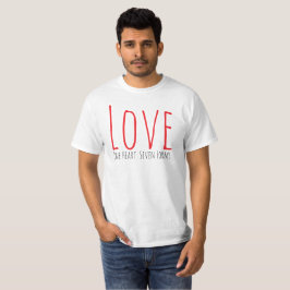Camiseta Love - One Heart. Seven Forms T-Shirt