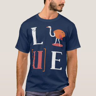 Camiseta Love Ostrich