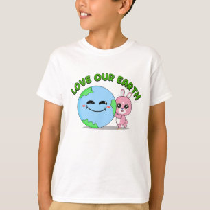 Camiseta Love Our Earth: Animal Frienz for Kids