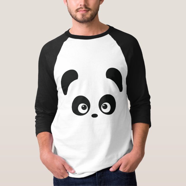 Camiseta Love Panda® Men's Raglan Apparel (Anverso)