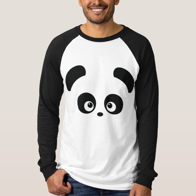 Camiseta Love Panda® Men's Raglan Apparel (Anverso)