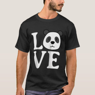 Camiseta Love Pandas Panda Bear Panda Bear Béisbol