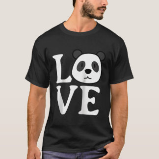 Camiseta Love Pandas Panda Bear Panda Bear Béisbol