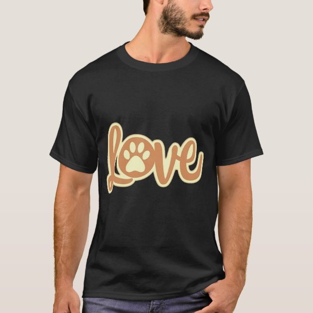 Camiseta Love paw (Anverso)