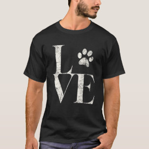 Camiseta Love Paw Furry Cat and Dog Friends