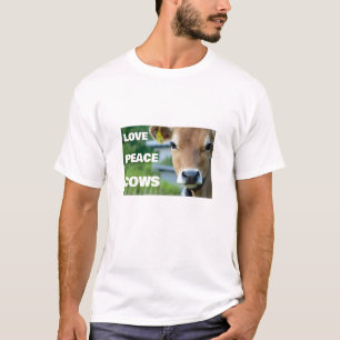 Camiseta Love Peace Cows (camiseta ligera)