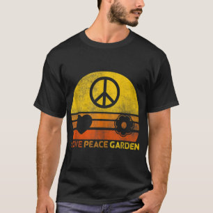 Camiseta Love Peace Garden Funny Flower Garden Planta Whisp