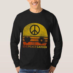 Camiseta Love Peace Garden Funny Flower Garden Planta Whisp