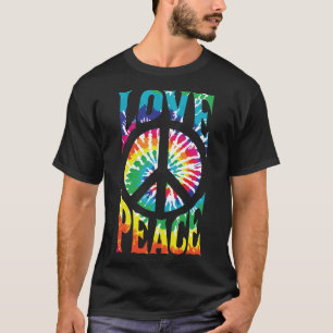 Camiseta Love-Peace-Retro-70-Floral