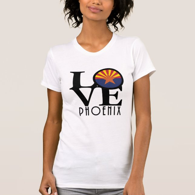 Camiseta LOVE Phoenix Arizona (huella frontal) (Anverso)