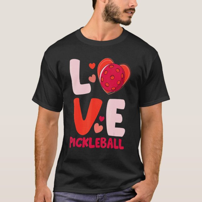 Camiseta Love Pickleball Heart Valentines For Player Kids G (Anverso)