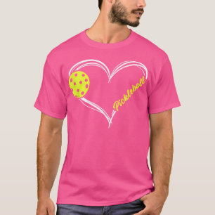Camiseta Love Pickleball - Partida de pelota de peletería d