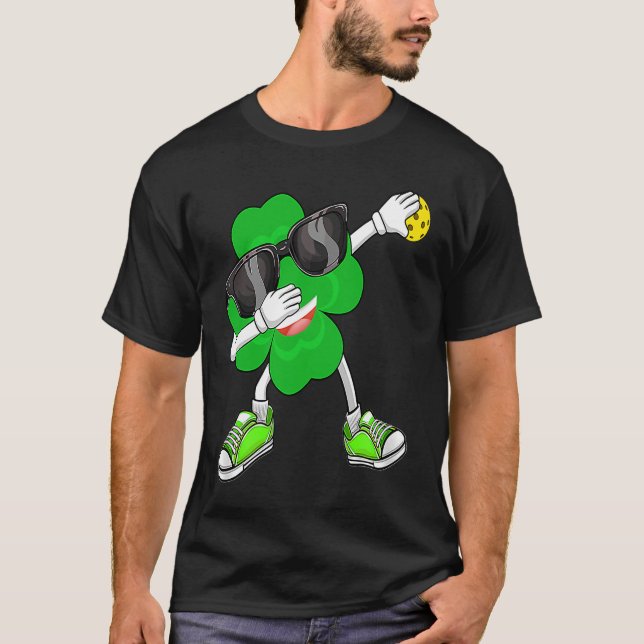 Camiseta Love Pickleball Shamrock C Saint Patrick's Day Men (Anverso)