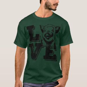 Camiseta Love Pig Dogs - I Love My Pigs Mom and Dad Premium