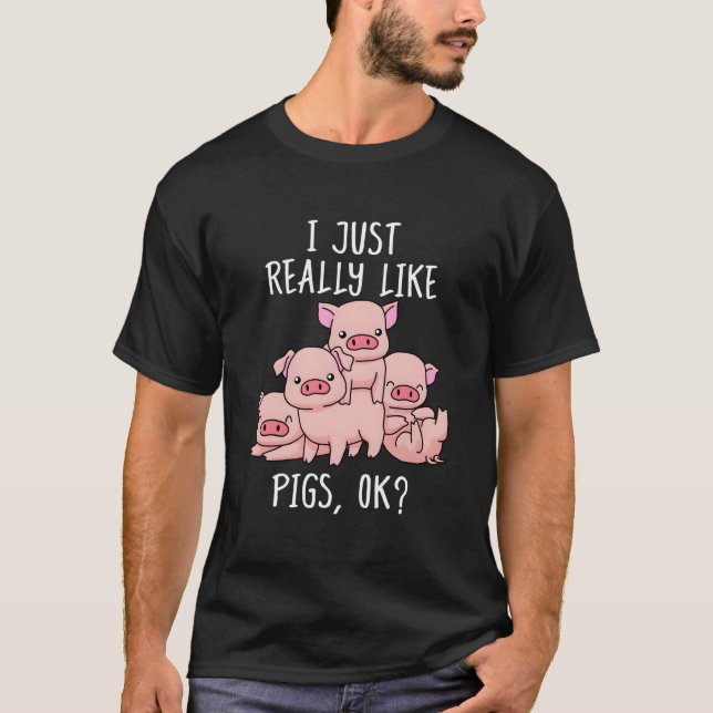 Camiseta Love Pig Pig Pigs Swine (Anverso)