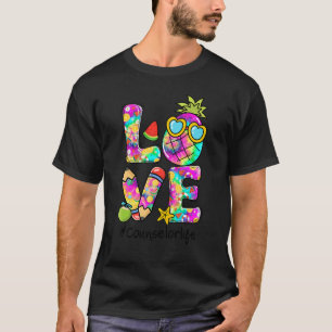 Camiseta Love Pineapple Pencil Tie Dye Consejero Life Summe