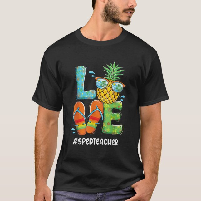 Camiseta Love Pineapple Summer Special Education Teacher SP (Anverso)