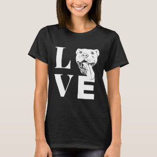 Camiseta Love Pit Bulls Designer Pitbull
