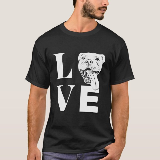 Camiseta Love Pit Bulls Er Pitbull (Anverso)