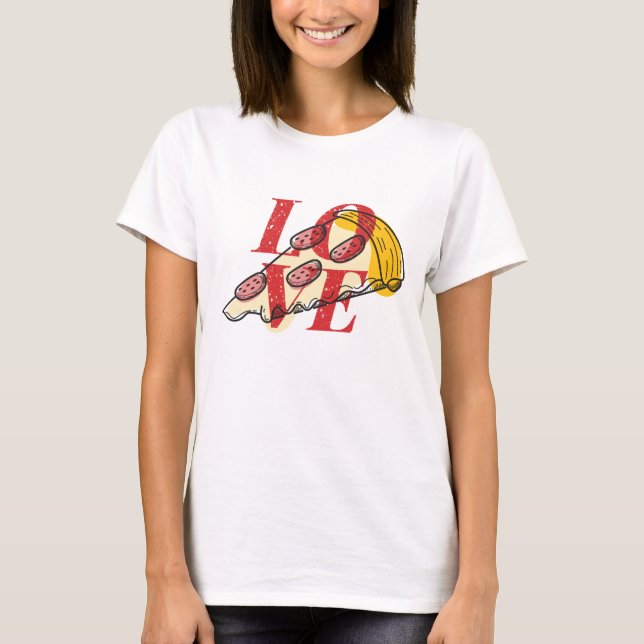 Camiseta Love Pizza (Anverso)