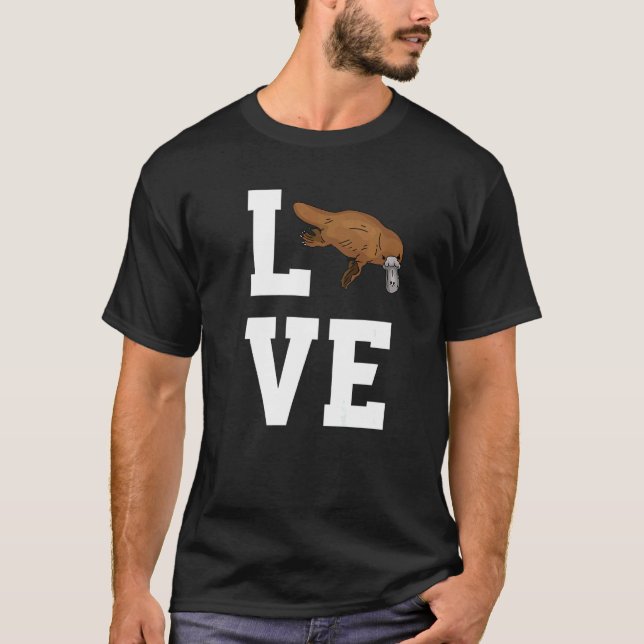 Camiseta Love Platypus Outfit Animal  Platypuses (Anverso)