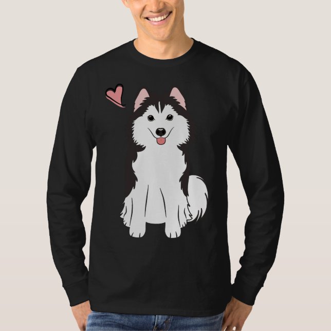 Camiseta Love Pomsky Pomeranian Husky (Anverso)