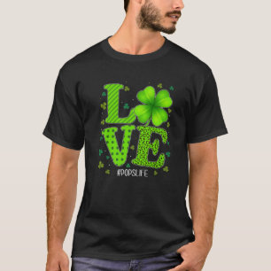 Camiseta Love Pops Green Plaid Leopard St Patrick's Day Sha