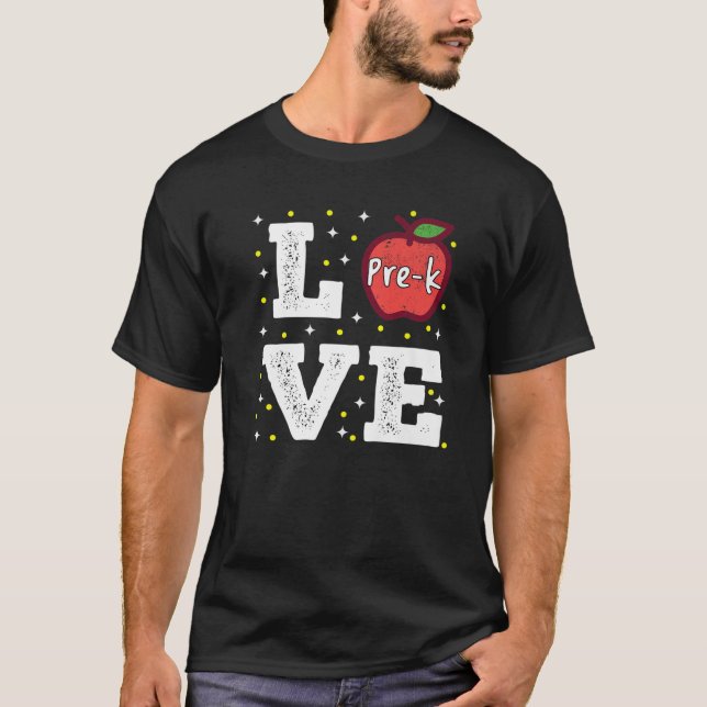 Camiseta Love Pre-K Back To School 2022 Pre Schhol (Anverso)