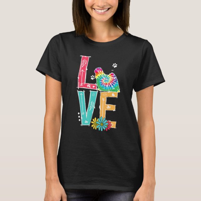 Camiseta Love Puli Tie Dye Rainbow Puli (Anverso)