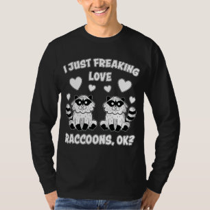 Camiseta Love Raccoons Design Raccoon Panda Raccoon