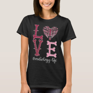 Camiseta Love Radiology Tech Shirt Rad Tech Valentine Shirt